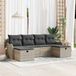 Maison Exclusive - Ensemble de jardin avec 6 places, gris clair, en polyrotin