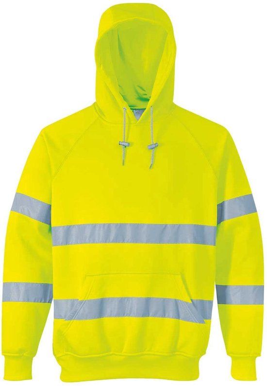 Portwest B304 Hi-Vis Hooded Sweater - Geel - Maat 4XL