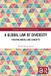 A Routledge Advances in Minority Studies-A Global Law of Diversity Paperback