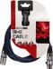 HQ-Power DMX-kabel, 1 x XLR mannelijk, 1 x XLR vrouwelijk, 2.5 m, blauw