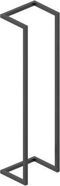 Saniclass Dual handdoekrek - 95x25x20cm - Mat Zwart - Industrieel