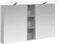 vidaXL Badkamerkastenset 3 st 120 x 14,5 x 70 cm Bewerkt hout