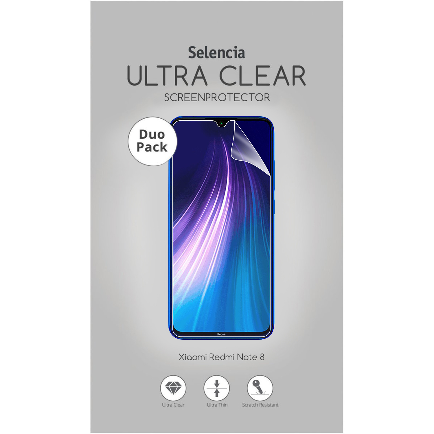 Selencia Pack Ultra Clear Screenprotector Xiaomi Redmi Note 8