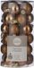 House of Seasons Kleine kunststof kerstballen pakket - licht koper - Dia 3 cm - 30 stuks
