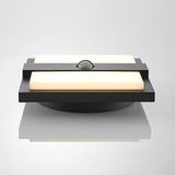 Lucande Gylfi Wandlamp Buiten met Sensor Antraciet/Wit Aluminium/Kunststof 48 Lichtpunten