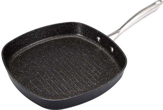 Bergner Infinity Chefs Grillpan - 28x28cm - Inductie - Zwart
