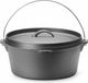 HENDI Pan en fonte – 7,2L – Met deksel en handvat – Noir – ⌀310x(H)155mm