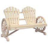 VidaXL Banc de jardin bois 2 places Adirondack
