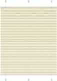 vidaXL Plissé rolgordijn 110x100cm stofbreedte 109,4cm polyester crème