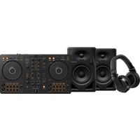Pioneer DJ DDJ-FLX4 + HDJ-X7 Zwart + DM-40D Zwart Bundle