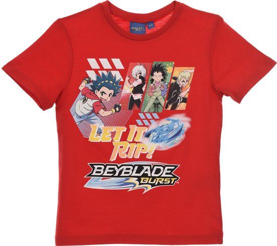 BeyBlade Burst T-shirt - Maat 98 - Rood