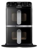 Philips Airfryer Serie 4000 Vertical Duo NA461/00, 10 liter capaciteit, dubbele kamer, 2750W