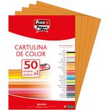Fixo Paper 1120342 Karton, A3, 50 stuks, hazelnootkleur, 180 g