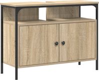vidaXL Badkamertenk te kast bruin 80 x 30 x 60 cm bewerkt hout