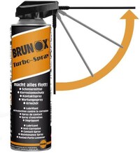 Brunox Spray turbo 500 ml power-klik smart straw - ORANJE