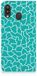 B2Ctelecom Samsung Galaxy M20 Bookcase - Cracks Blue - B2Ctelecom