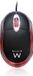 Ewent EW3174 Muis USB Type-A Optisch 1000 DPI Ambidextrous Zwart Transparant