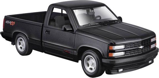 Maisto Chevrolet 454 SS Pickup 1:24 Auto - Zwart - Miniatuurauto