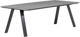 LUX outdoor living Oslo table de jardin | aluminium + polywood | gris | 220x100cm | 6 personnes