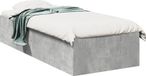 Maison Exclusive - Cadre de lit couleur béton, 75x190 cm, en panneau de fibres de bois