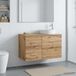 Maison Exclusive - Armoire de salle de bain en bois vieilli, dimensions 30 x 44,5 x 50 cm, matériau : bois composite