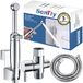 SonTiy Messing Handheld Bidet Sprayer voor Toilet, Doek Luier Toilet Sproeier Bidet Bevestiging met Terugstroompreventie, Chroom, 5 Jaar Garantie