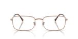 Ray-Ban Rx 3746v Lunettes de vue unisexe marron rectangulaires 54mm