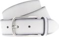 Vanzetti Ceinture en cuir Denim Love 35mm Ceinture tout cuir W85 Blanc