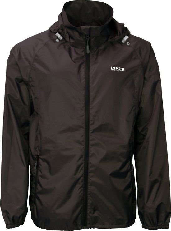 Pro-X Elements Packable Heren Regenjas - Antraciet - 4XL - Lichtgewicht - Winddicht