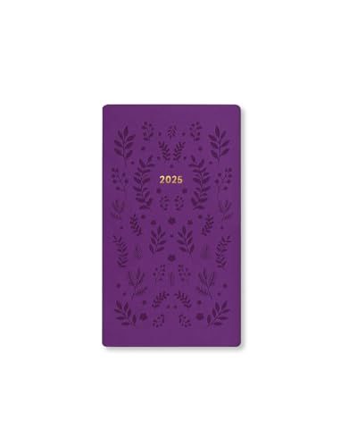 Letts of London Woodland Medium Pocket Week to View Diary 2025 - Purple