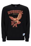 Russell Athletic Eagle R Clemens Sweatshirt Met Crewneck - Zwart - Heren - XL