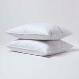 Homescapes Hoofdkussens 60x70 cm – Set van 2 – Medium Zacht – Ganzenveren & Dons – Anti-Allergisch – Voor Zijslaper & Nekklachten – OEKO‑TEX®, RDS Gecertificeerd