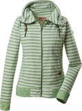 Killtec Dames Sweatvest - 36676 - Groen Gestreept - Maat 44 - Lente/Zomer 2023