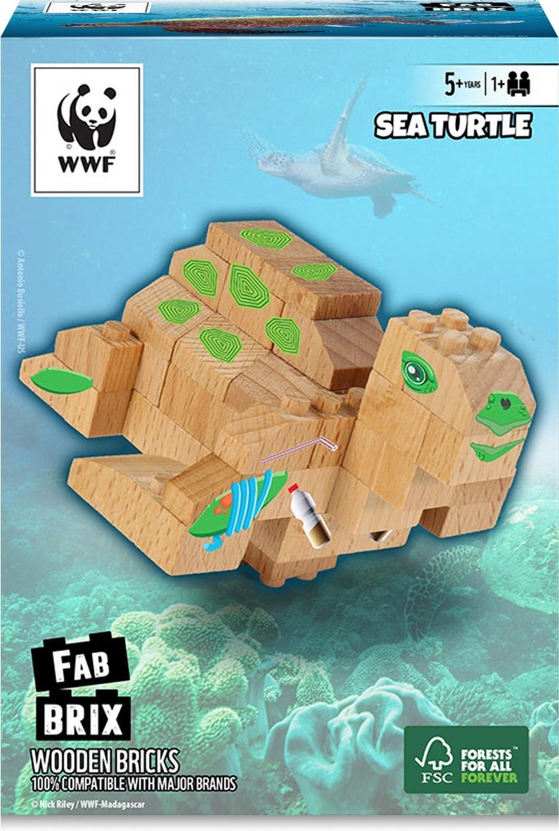 Fabrix FabBrix WWF Sea Turtle / Schildpad - 10% wordt gedoneerd aan WWF