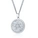 Mendes Steel Cubaanse Schakelketting Mannen Zilverkleurig Seal of the Seven Archangels