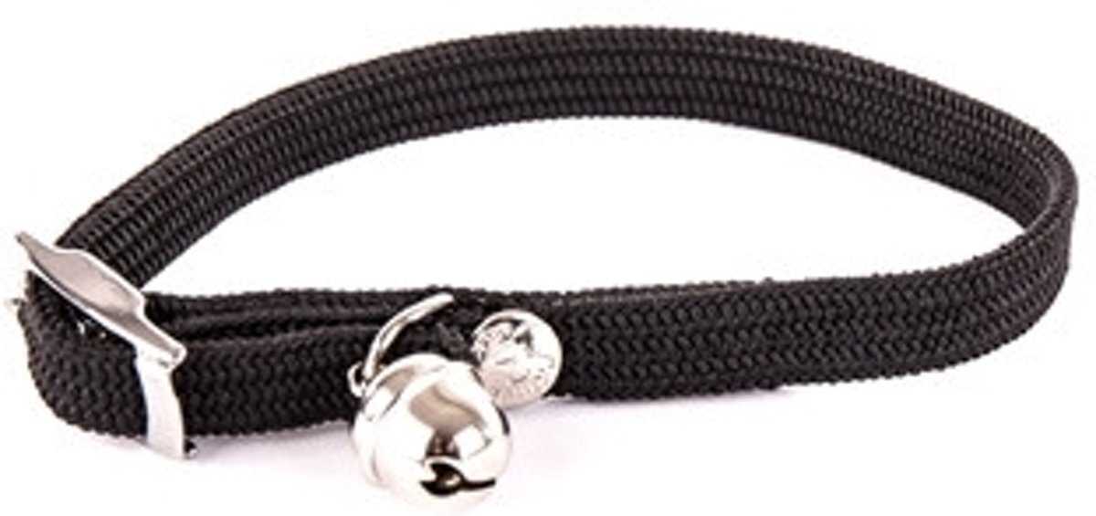 Martin sellier Halsband kat elastisch nylon zwart 30 X 1 CM