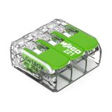 WAGO Green Range klem 3-draads I tot 4 mm² I verbindingsklem 3 geleiders met hendels voor alle soorten ladders te steken I 221-423 I 12 stuks
