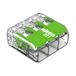 WAGO Green Range klem 3-draads I tot 4 mm² I verbindingsklem 3 geleiders met hendels voor alle soorten ladders te steken I 221-423 I 12 stuks