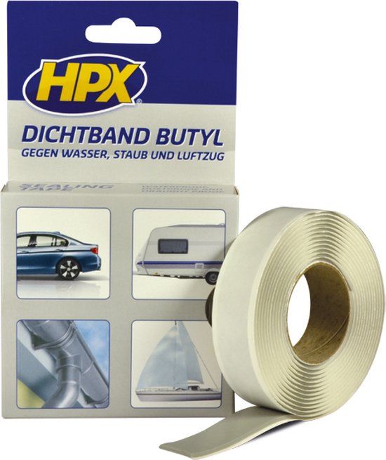 HPX Onderhoud Butyltape - grijs 20mm x 3m