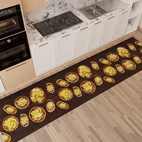 PETTI Artigiani Italiani - Keuken tapijt - Antislip en wasbaar - 52 x 100 cm - Design Paste 2 - Made in Italy