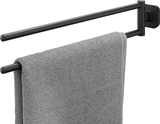 Tiger Carv Handdoekrek 2-armig - Zwart