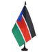 AZ FLAG Tafelvlag Zuid-Soedan 21x14 cm Polyester 100D Plastic Voet