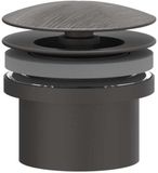 IVY Designplug Always Open - RVS 316 Geborsteld Carbon Black PVD