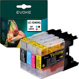 Evoke Set van 4 inktpatronen Brother LC 1240 XL