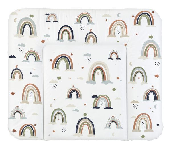 Rotho Babydesign 200620010DI01 verschoonkussen Fleece, Polyvinyl chloride (PVC) Meerkleurig Plat