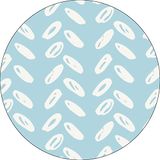 Bonateks Ronde digitaal bedrukte muismat, antislip onderkant, voor kantoor en thuis, diameter: 22 cm