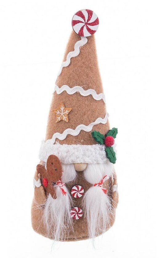 BigBuy Christmas Kerstversiering Beige Multicolour Zand Weefsel Meisje 8 x 6 x 19,5 cm