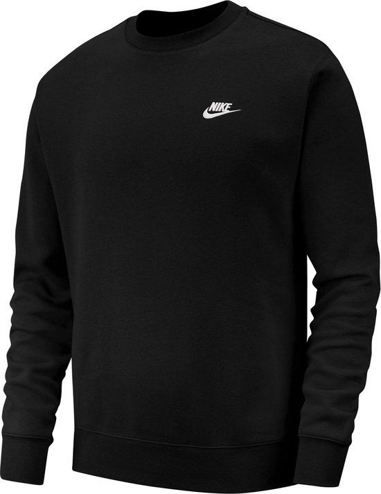Nike Sportswear Club Crew Sweater - Heren - Zwart - Maat 2XL