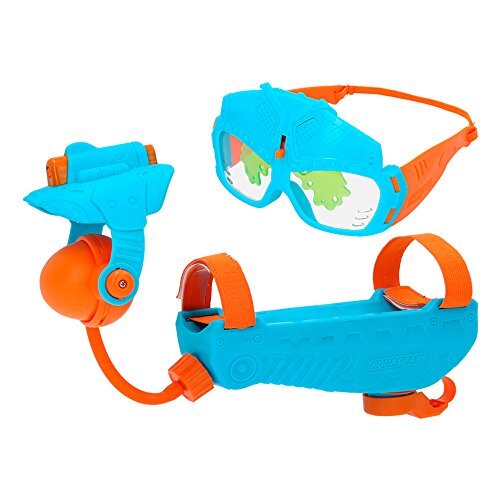 Eolo – Aqua Gear Playset Launcher + bril in blauw en oranje (COLORBABY 43651).