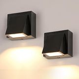 Comely 2 Stuks Binnen/Buiten Wandlamp, 5W COB Buiten LED Wandlamp, IP65 Waterdichte Buitenmuurlamp voor Woonkamer, Slaapkamer, Tuin, Warm Wit Licht 3000K